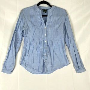 Eddie Bauer Blue Button Down Dress Shirt Women’s Size Small